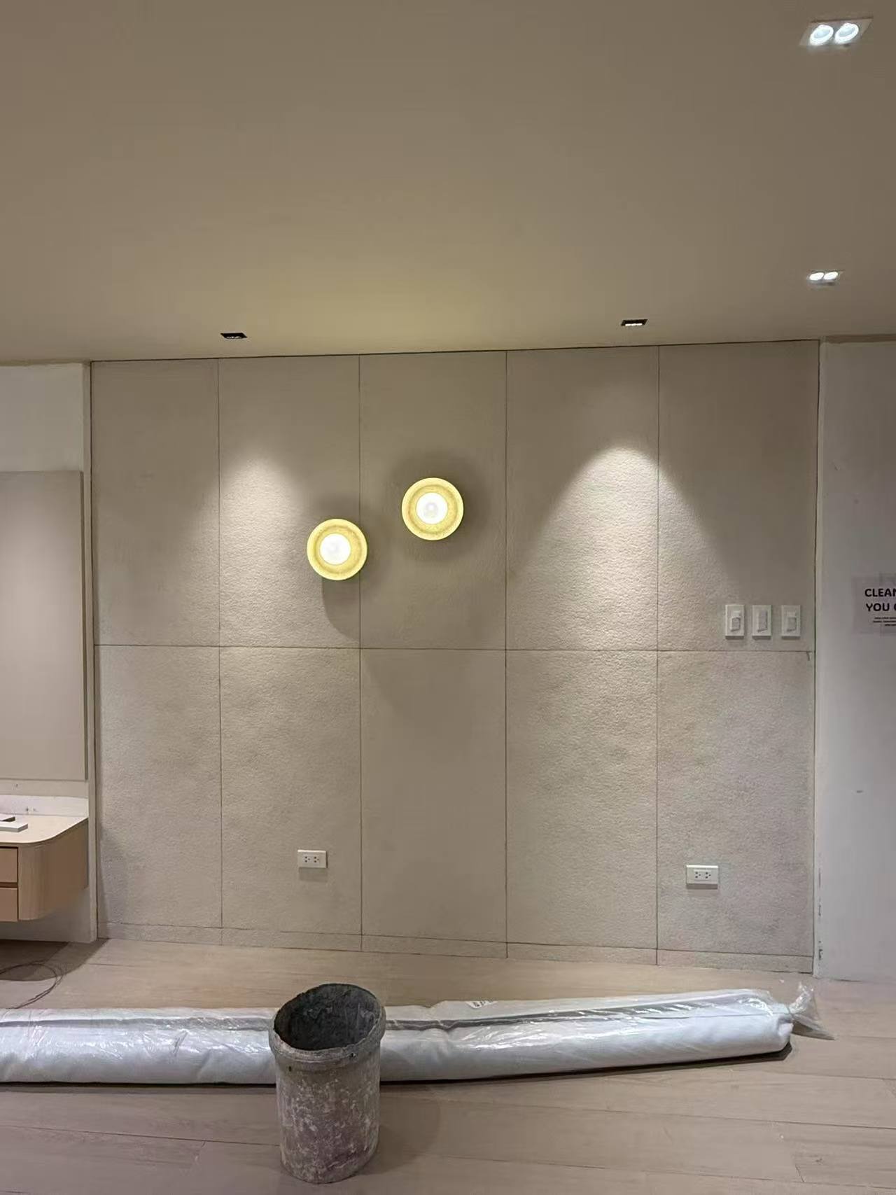 Client-supplied residential interior installation